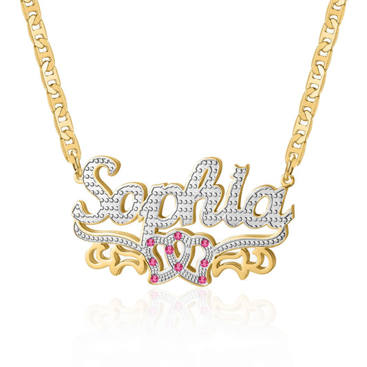 Love Forever 3D Plated Name Necklace