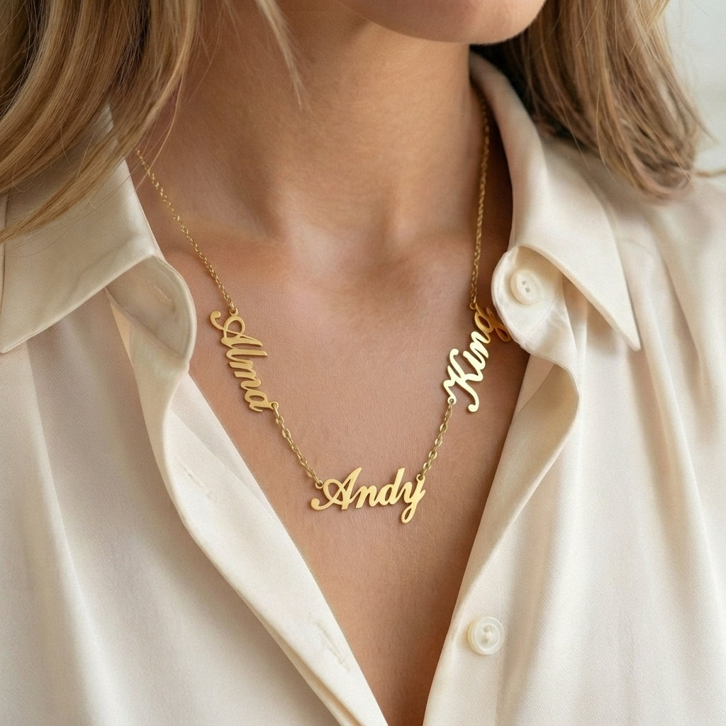 Multi Name Necklace